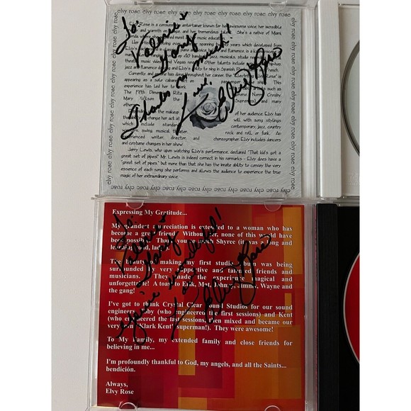 Elvy Rose Things I Do For You / Live On The Ocean CDs AUTOGRAPHED Play Tested - Picture 5 of 6